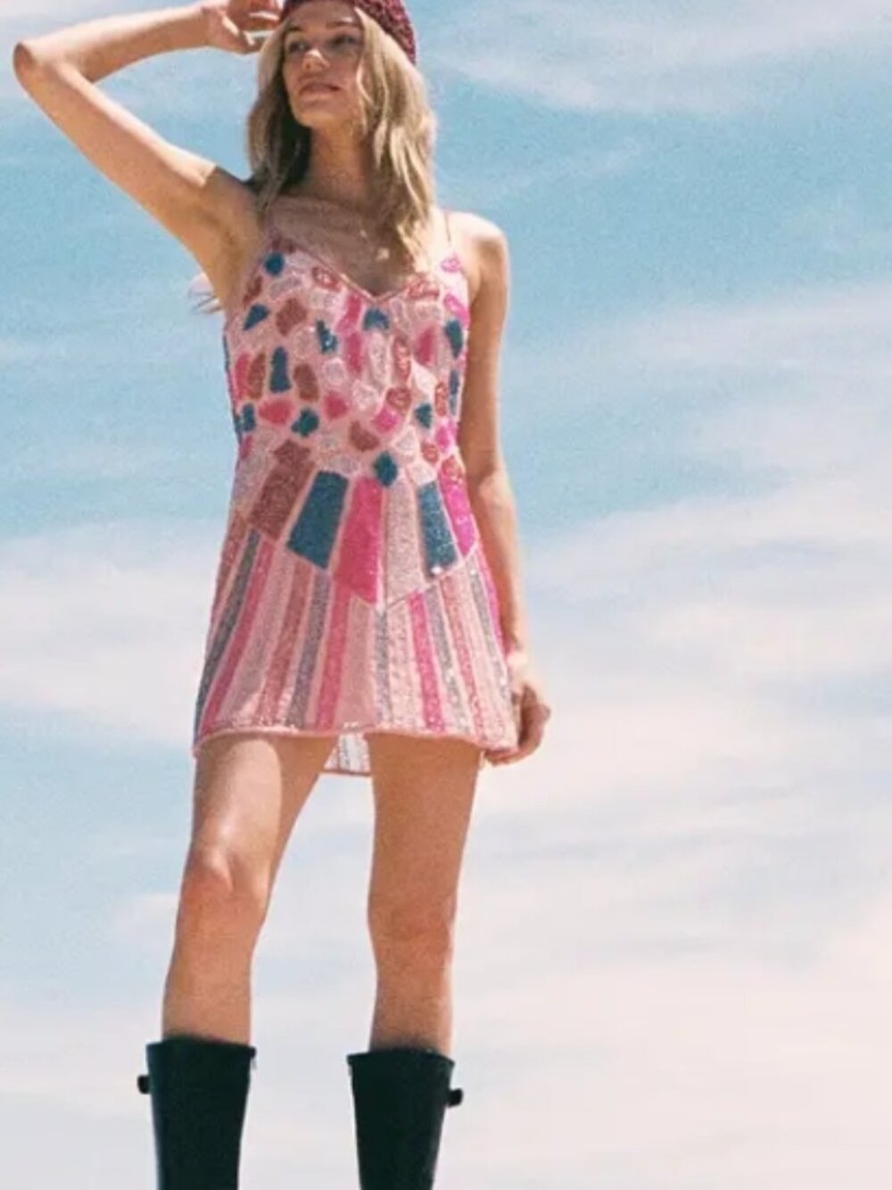 NastyGal Butterfly Embellished Mini Dress